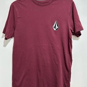Volcom Men's Burgundy Short Sleeve Tee